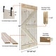 preview thumbnail 4 of 8, Paneled Wood Unfinished Barn Door with Hardware Kit - UF Series