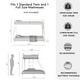 preview thumbnail 4 of 5, Twin Over Full Metal Bunk, White