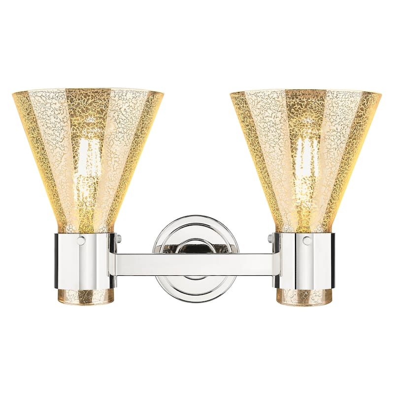 Innovations Lighting 464-2W-G464C-7ME Lawton Cone 2 Light 16" Wide