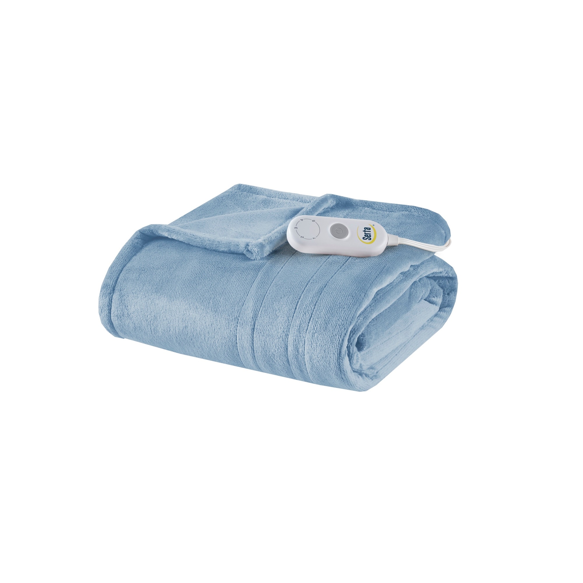 Serta heated throw blinking blue light online