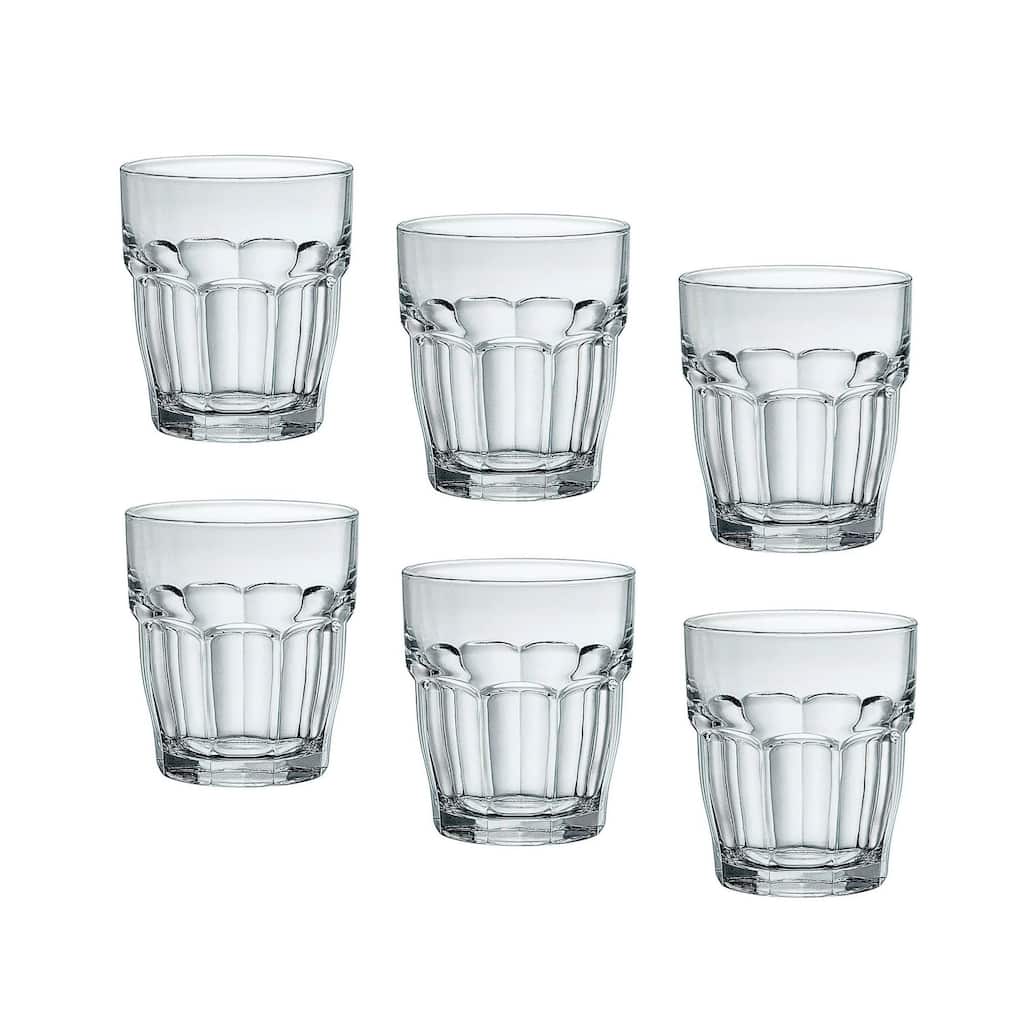 Bormioli Rocco Set of 6 Rock Bar Stackable DOF Glasses - 13.25 oz.