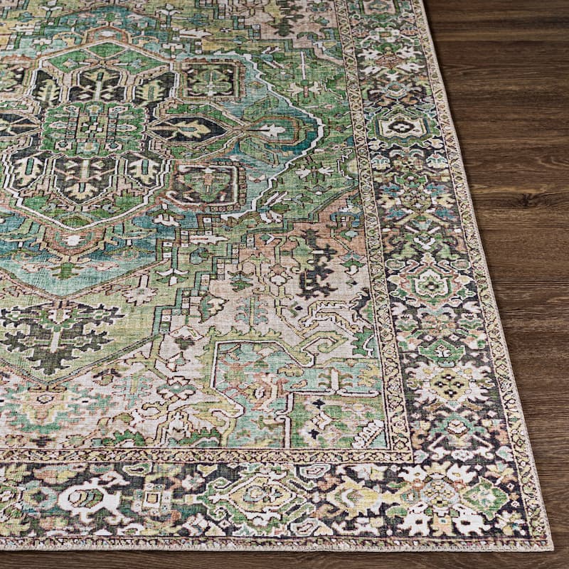 Livabliss Adenia Vintage Medallion Printed Area Rug