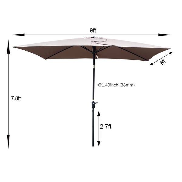 buy patio umbrellas Double-Sided Patio Umbrella with LED Lights