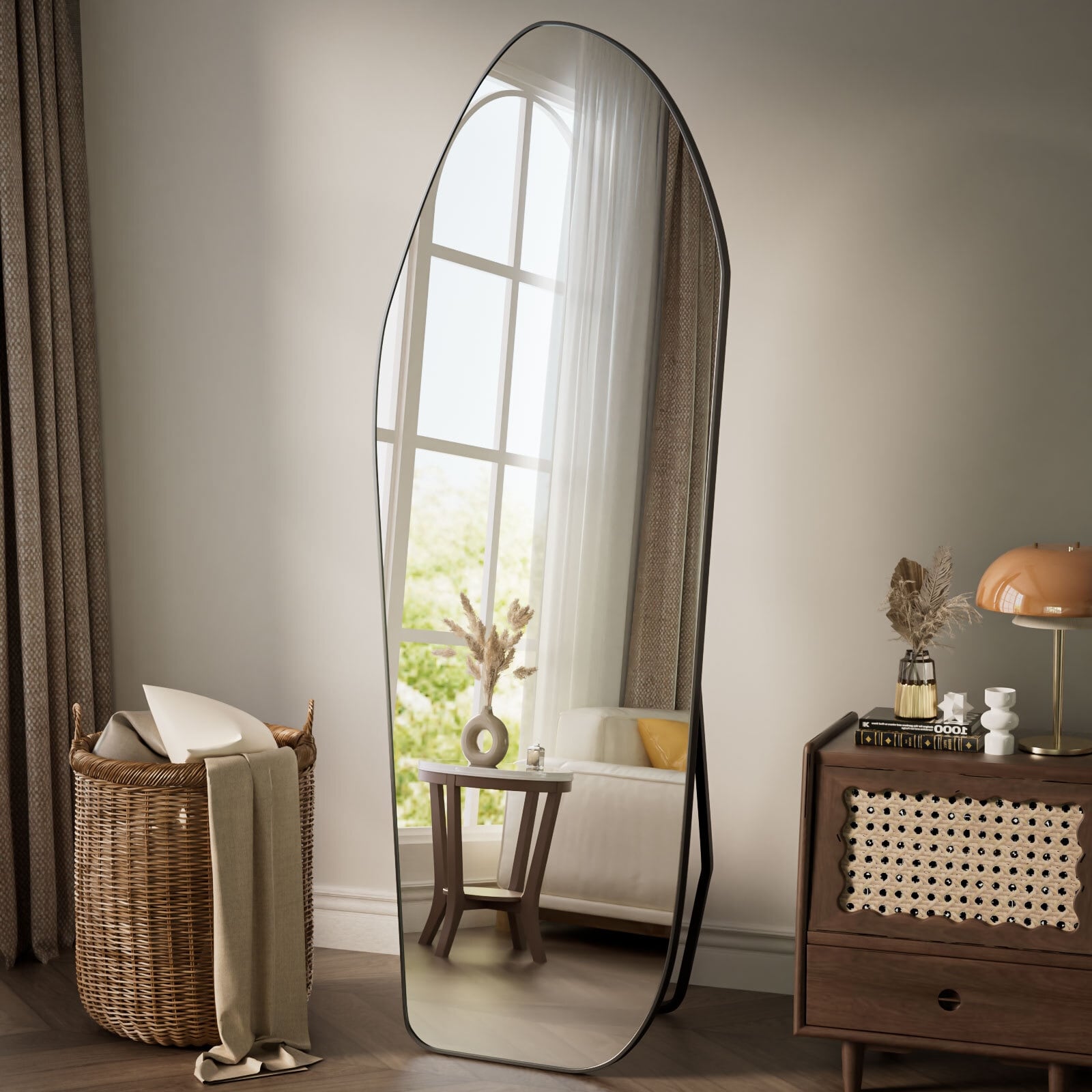 Irregular Full Lenghth Mirror Wall Decor - On Sale - Bed Bath