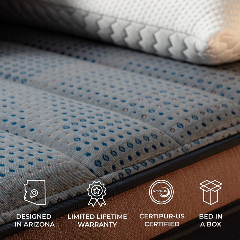 Brooklyn Bedding CopperFlex 12" Hybrid Mattress with Zoned Foam