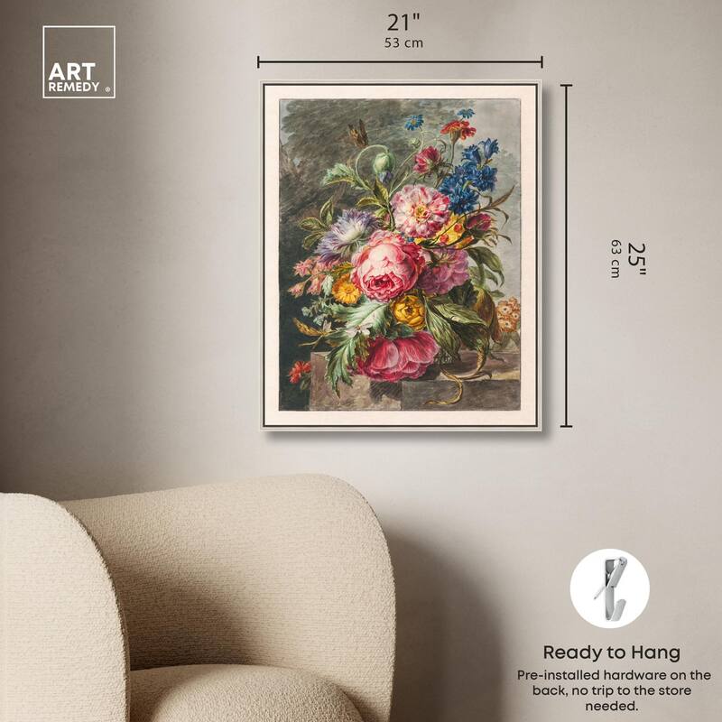 Stilleven Met Bloemen Canvas by Art Remedy