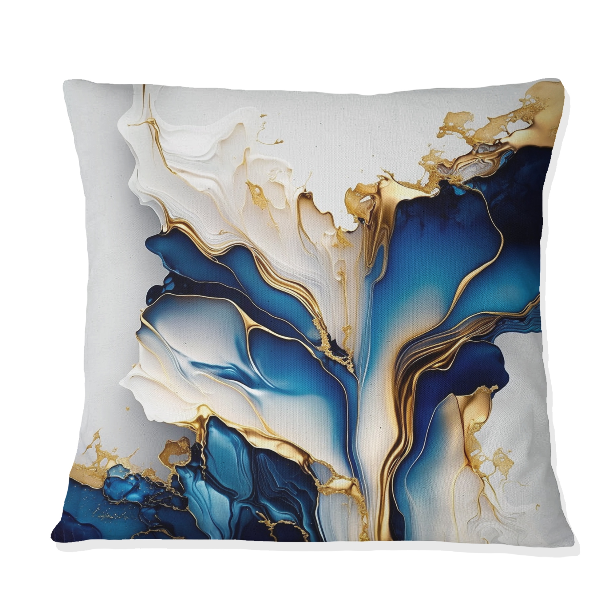 Blue marble pillow shop