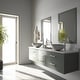 preview thumbnail 2 of 12, VIGO Giovanni 17"L x 17"W Glass Vessel Sink and Seville 13"H Faucet Set