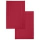preview thumbnail 5 of 12, Luxurious Cotton 1350 GSM Bath Mats by Ample Decor- Pack of 2 34" X 20" - Red