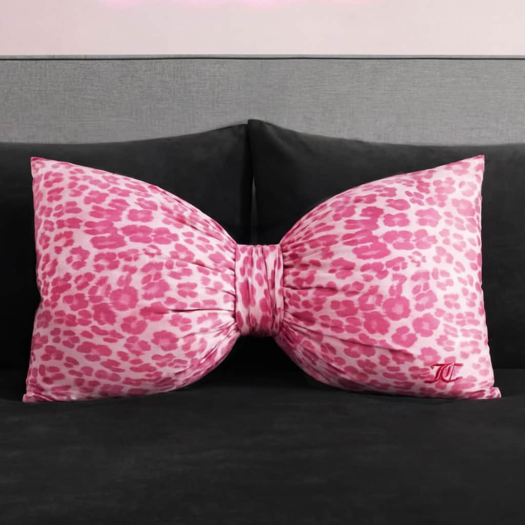 Juicy Couture Bow Pillow Decorative 1-Piece