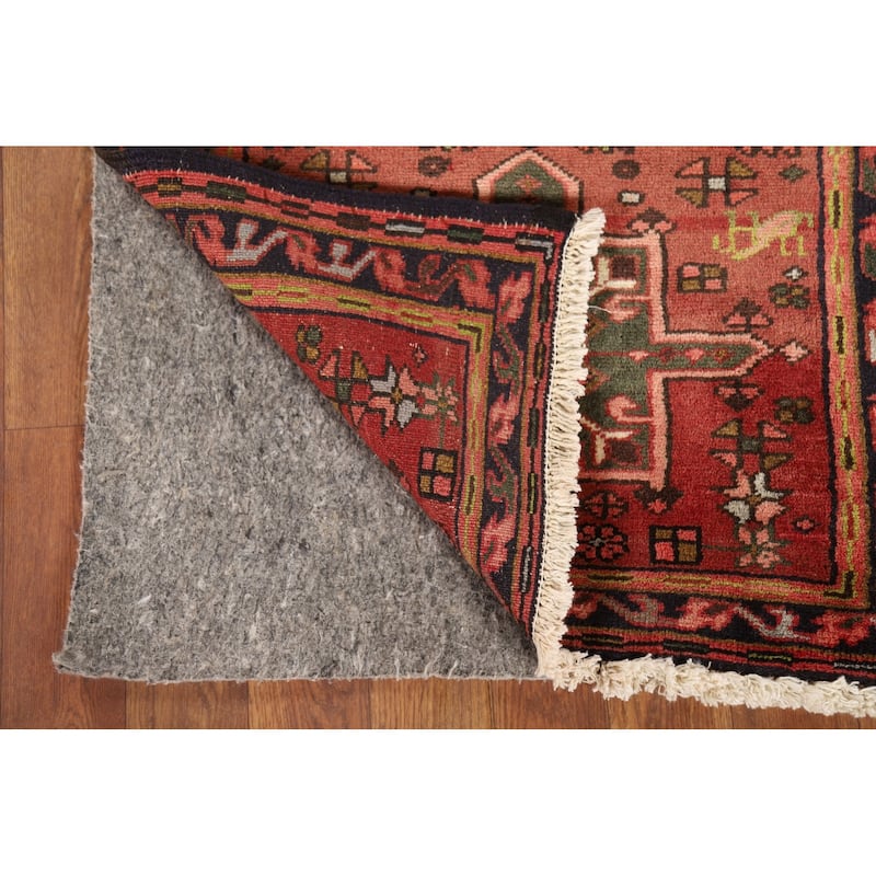 Tribal Geometric Gharajeh Persian Runner Rug Handmade Wool Carpet - 2'2" x 6'1"