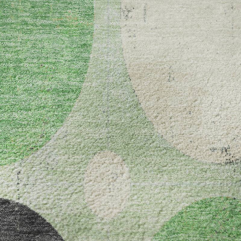 Premium Washable Super Soft Casual Circles Mayfield Rug