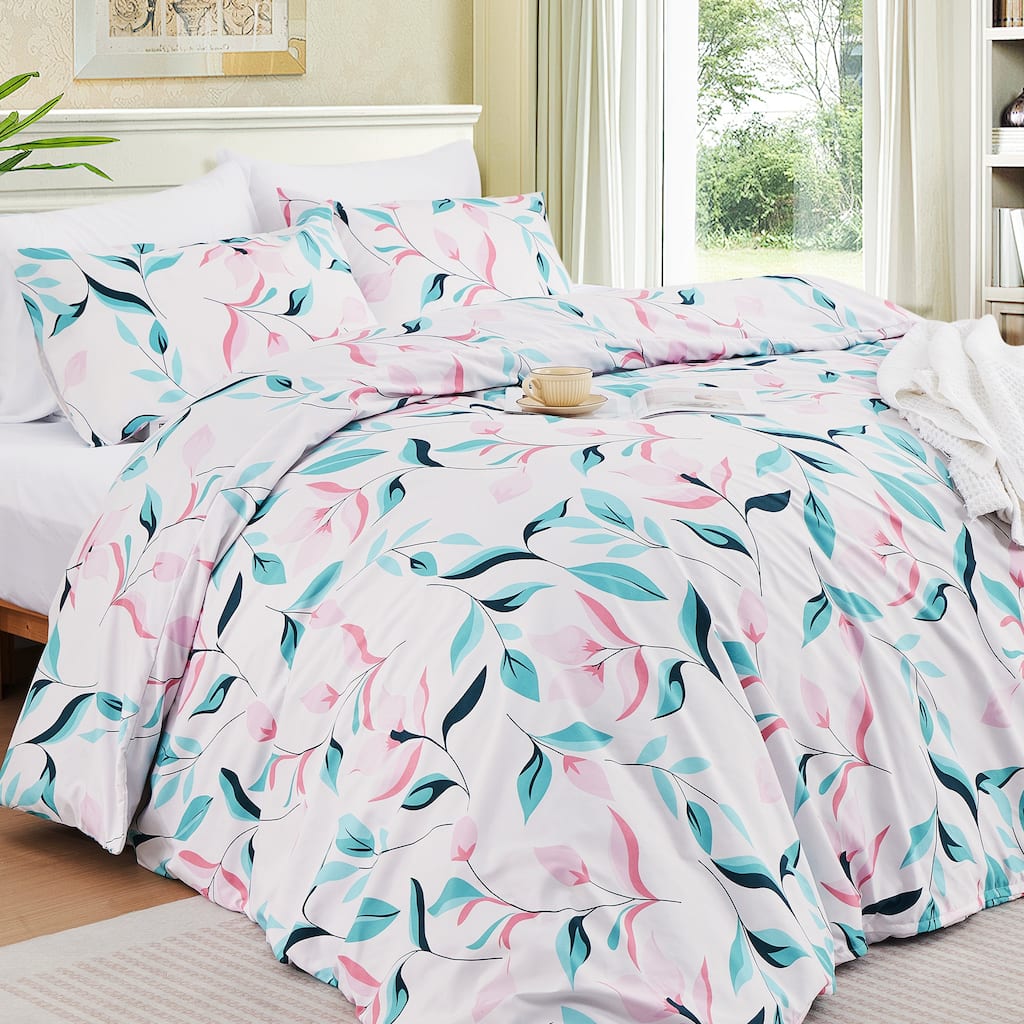 JEAREY 3-Piece Luxury Duvet Cover & Sham Set