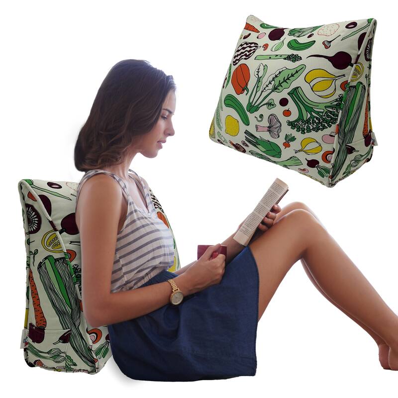 Bed Rest Reading Wedge Pillow Sofa Back Support Lounge Cushion Adult