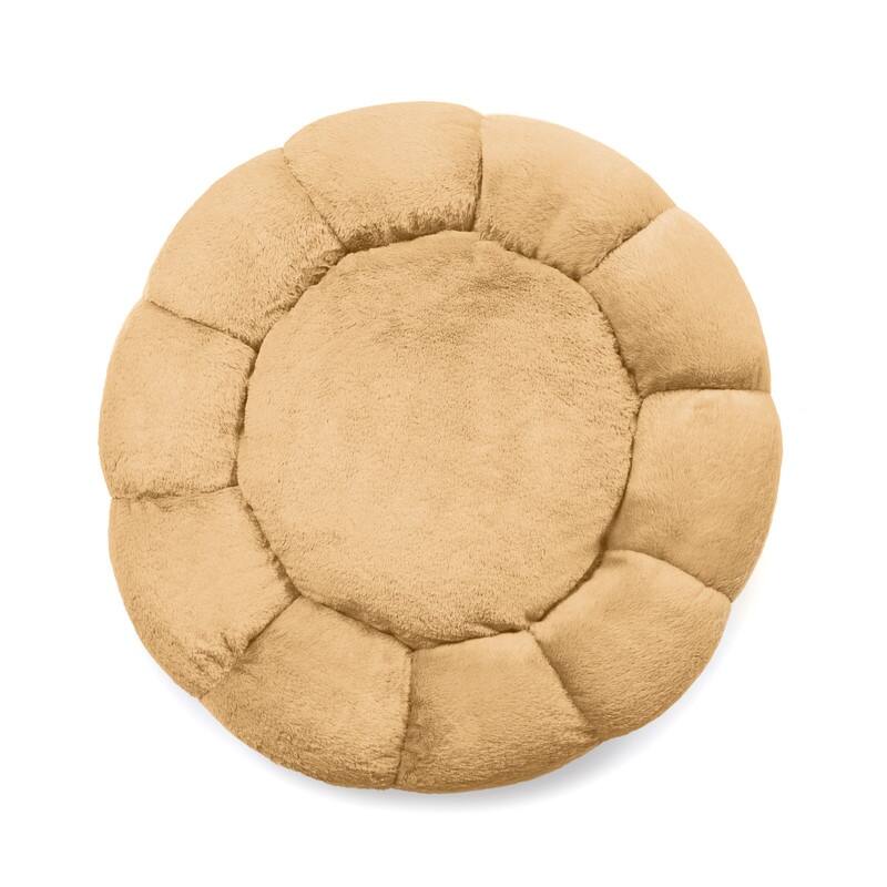 Sherry Kline Pets Daisy Round Donut Shape Calming Bed for Dogs and Cats