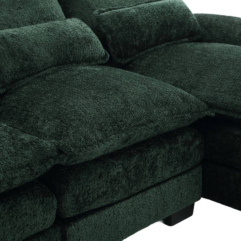 110.63" U-Shaped 6-Seater Sofa with Spacious Design