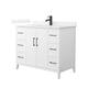 Option White, Black Trim, White Quartz Top