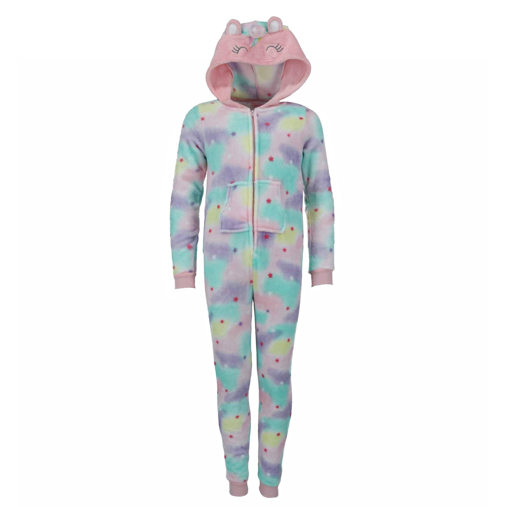 Shop Rene Rofe Girl S Hooded Sleeper With 3d Unicorn Horn And Ears Overstock 30311321