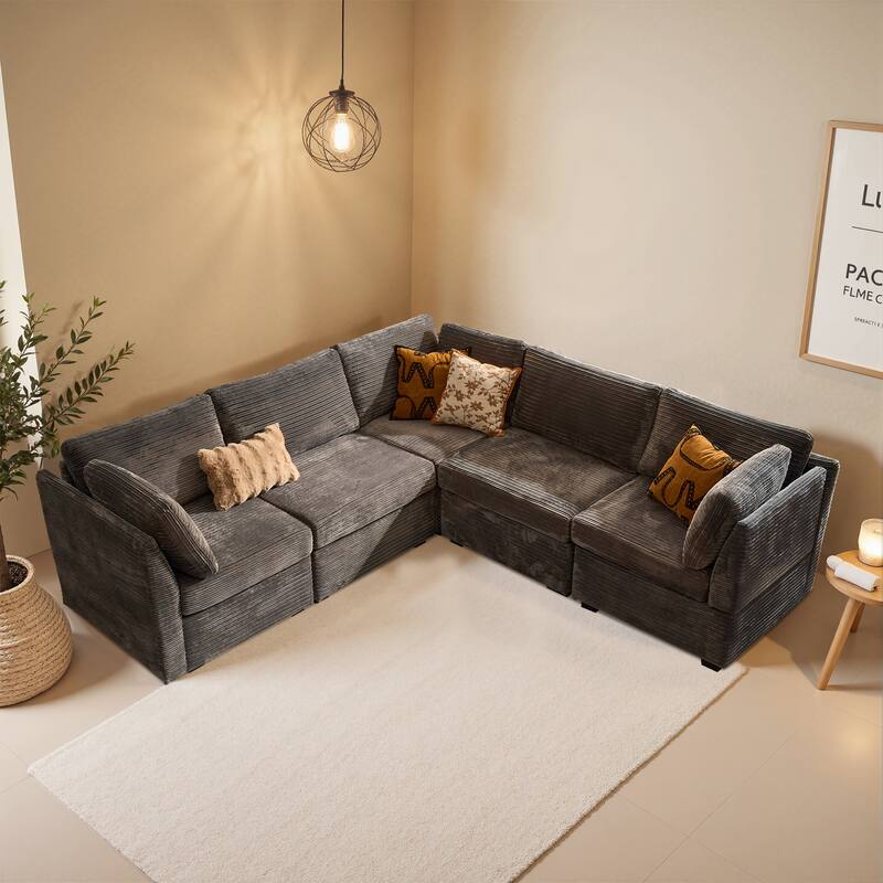 OVIOS Lazy Living L-Shaped Sofa