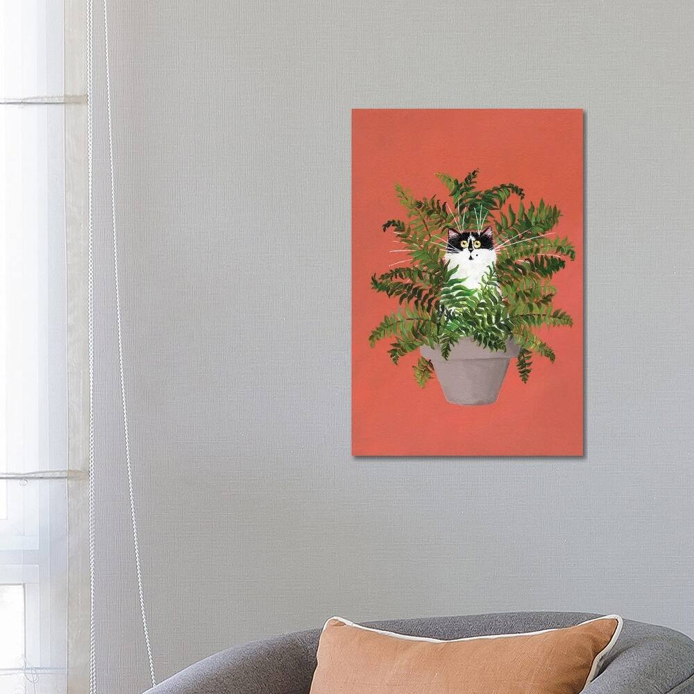 iCanvas "Cleo In A Fern" by Kim Haskins Canvas Print