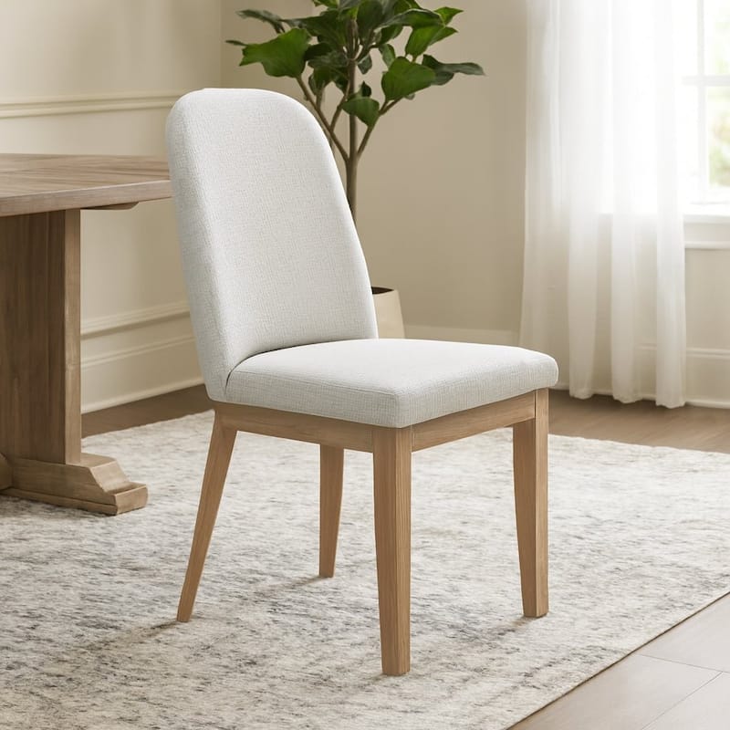 Alpine Furniture Set of 2 Abigail Side Chairs, Natural