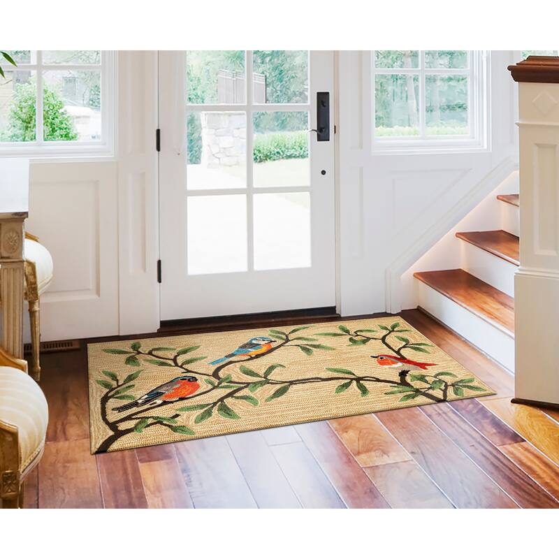 Liora Manne Ravella Birds On Branches Indoor/Outdoor Rug