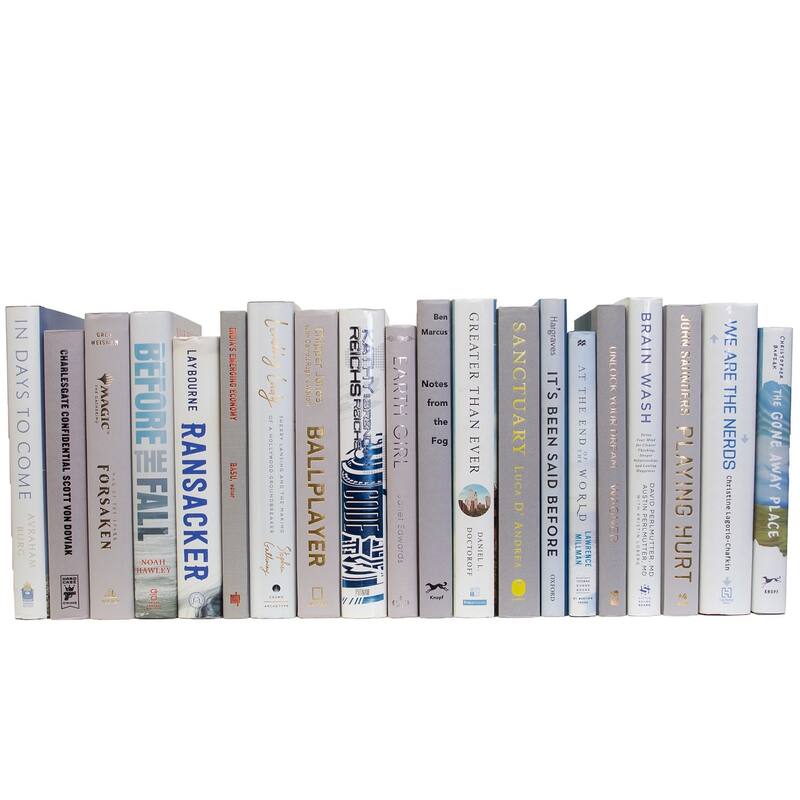 Books Blue Decorative Accessories: Blue Ice Mixed Media Color By The Foot