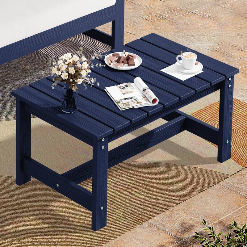 Outdoor Patio HDPE Rectangle Coffee Table