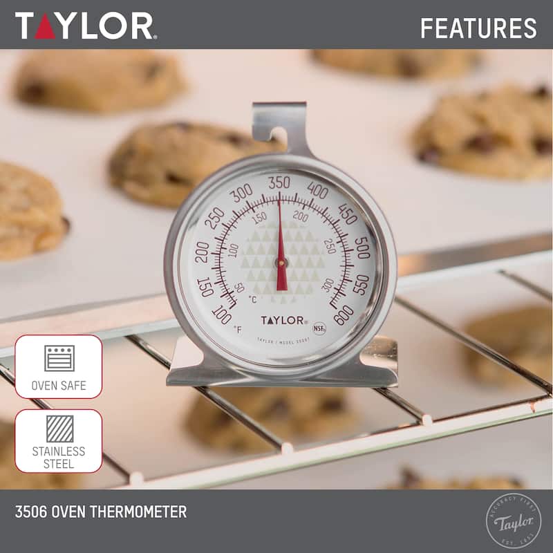 Taylor Taylor Large 2.5 Inch Dial Kitchen Cooking Oven Thermometer