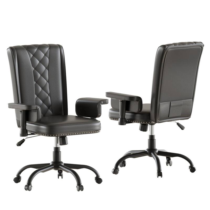 Adjustable Home Office Desk Chair, Desk Chair Executive Office Chair Computer Chair Ergonomic Mid Back with 360° Swivel