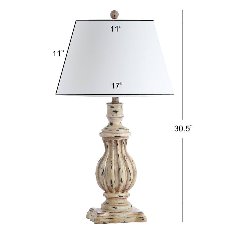 SAFAVIEH Lighting 31-inch Tanner Brown LED Table Lamp (Set of 2) - 17"W x 17"D x 31"H
