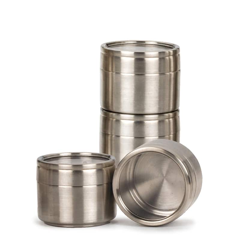 4-Oz Clear Top Metal Tin Choose Regular or Magnetic