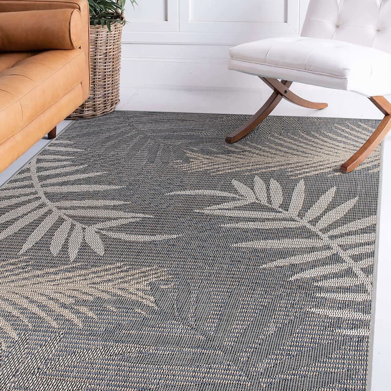 Bahama Palm Frond Indoor/Outdoor Area Rug