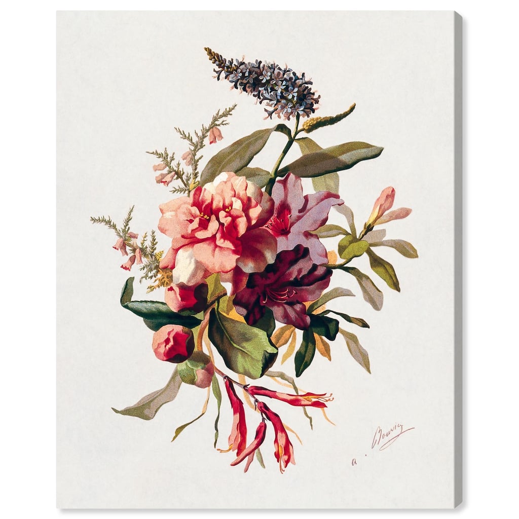 Winter-Flowering Plants Canvas by Art Remedy, Gallery Wrapped