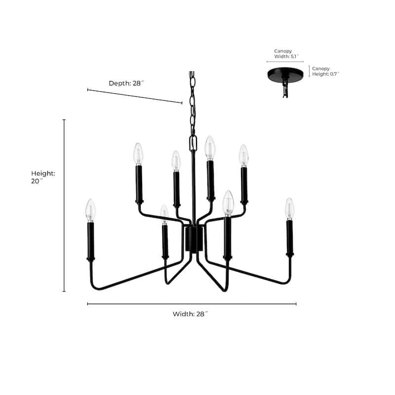 Millennium Lighting Savanne 6/12 Chandelier Ceiling Light