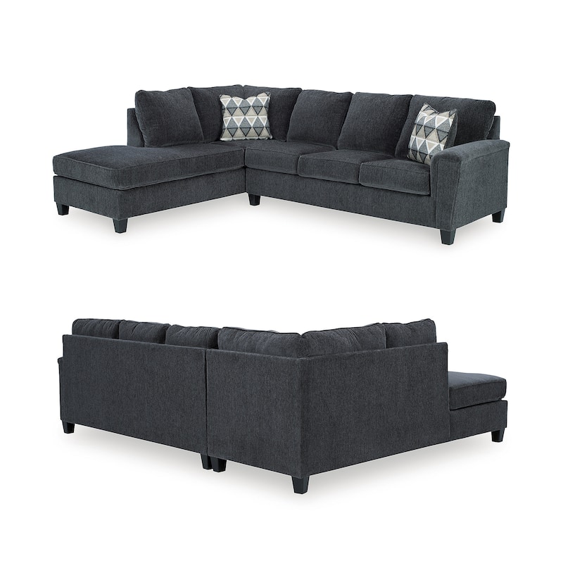 Signature Design by Ashley Abinger 2-Piece Sleeper Sectional with Chaise - 116"W x 91"D x 39"H