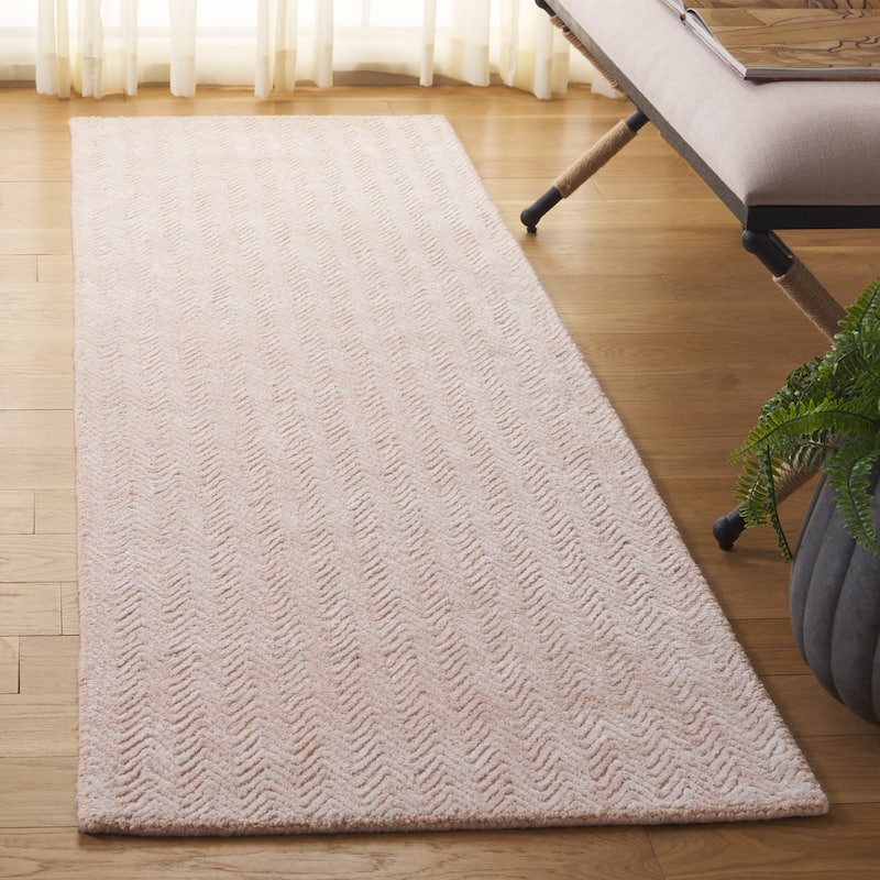 SAFAVIEH Handmade Glamour Ostilia Chevron Viscose Rug