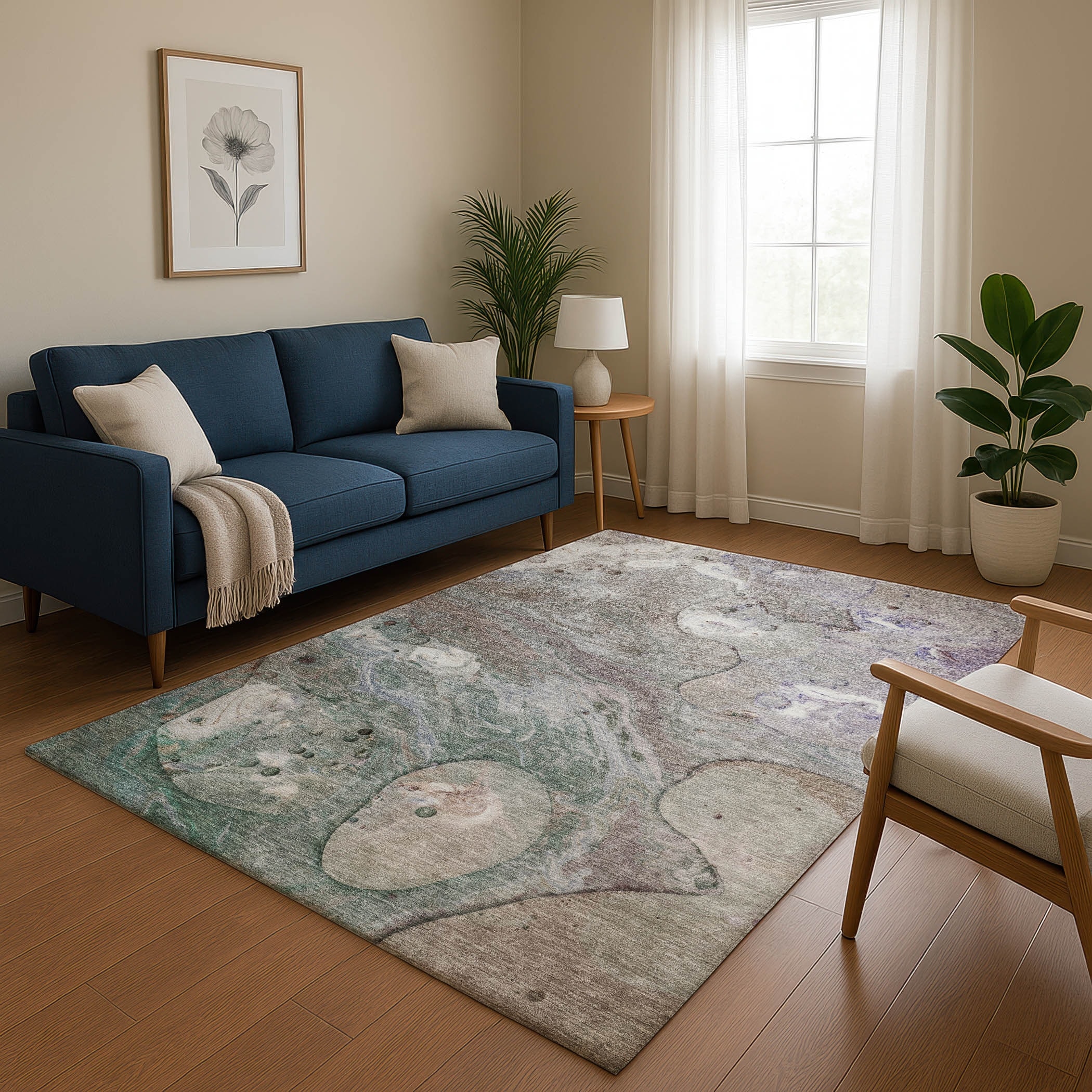 Premium Washable Super Soft Abstract Chic Mayfield Rug