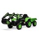 preview thumbnail 8 of 26, 12V Kids 3 in 1 Ride on Excavator & Tractor with Detachable Trailer Green