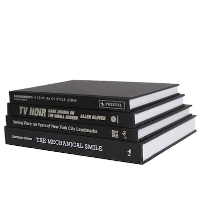 Books Black Decorative Accessories: Onyx & Silver ColorStak