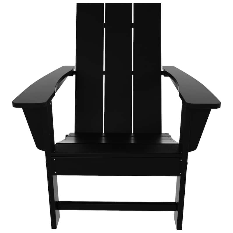 Shoreside Modern Poly Folding Eco-Friendly All Weather Adirondack Chair (Set of 8)