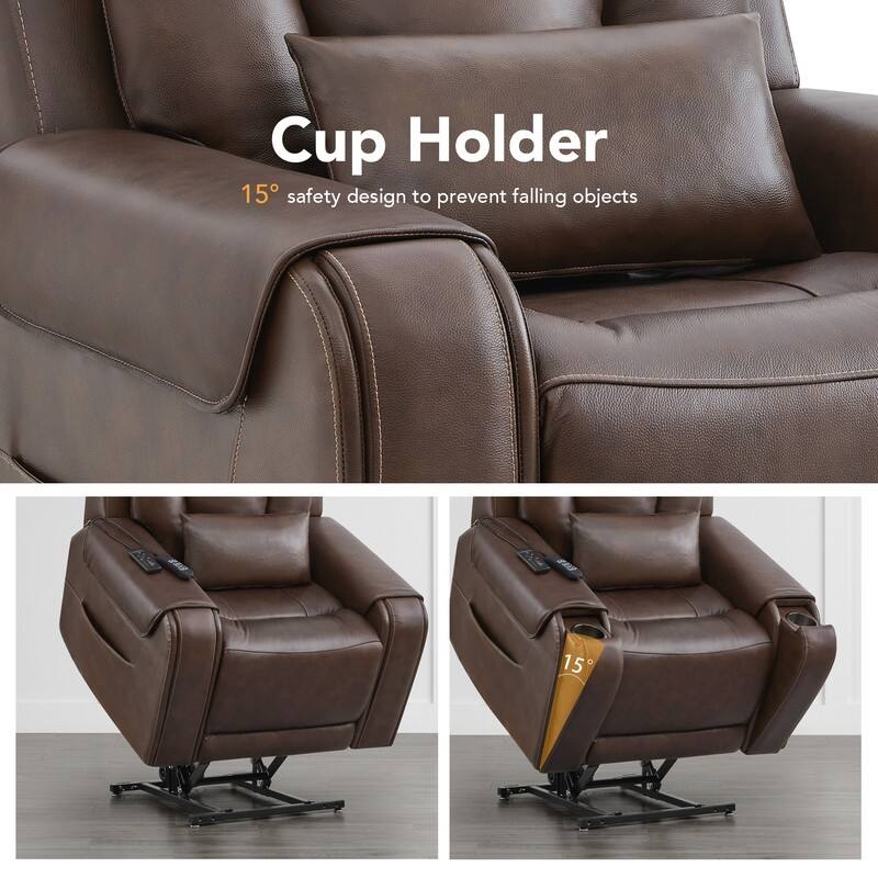 Andy Electric Power Lift Recliner with Heat and Massage for Elderly