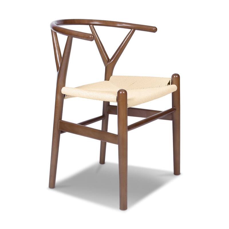 Edgemod Olsen Handwoven Cord Weave Dining Chair (set of 2)