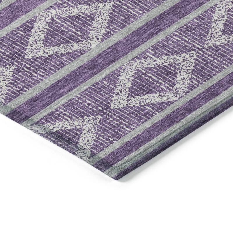 HomeRoots Geometric Transitional Rectangle Outdoor Rug