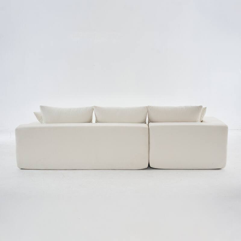 extra large deep modular sofa, cloud sofa 4-person sofa
