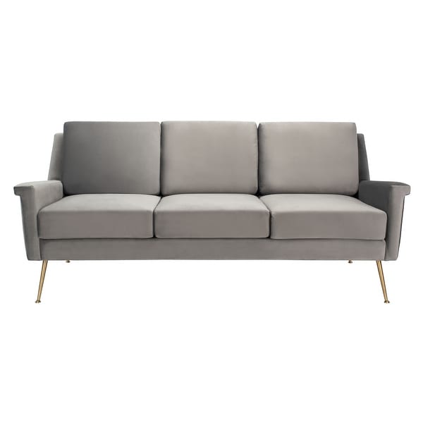 Safavieh couture evangeline best sale velvet parisian sofa