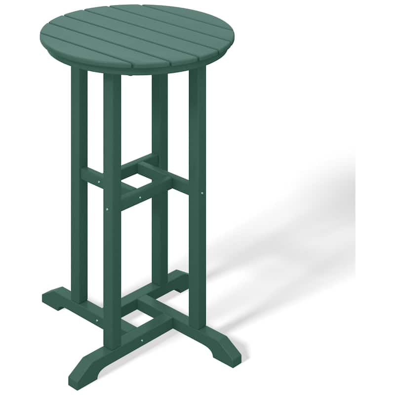 Laguna Hdpe All Weather Outdoor Patio 24" Round Counter Bistro Table
