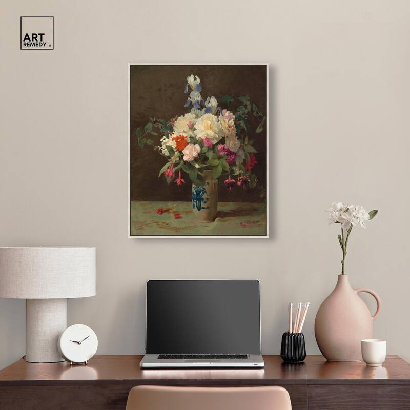 Lambdin Vase of Flowers Canvas by Art Remedy