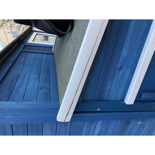 Shop Precision Dual Nesting Box Chicken Coop Bluewhite On Sale