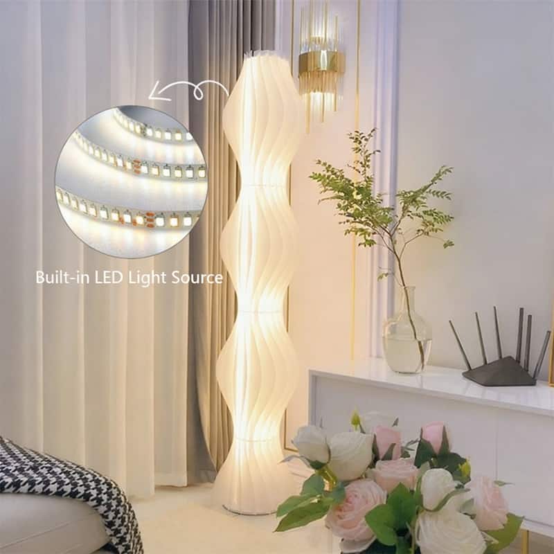 69" Modern LED Column Floor Lamp for Bedrooms and Living Rooms